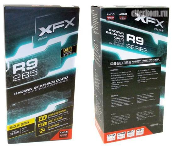 Обзор и тест видеокарты XFX Radeon R9 285 XFX R9 285 Double Dissipation Black Edition